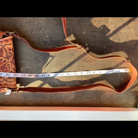 Authentic 100% Leather handmade in Mexico printed satchel Bag - Picture 8 of 8